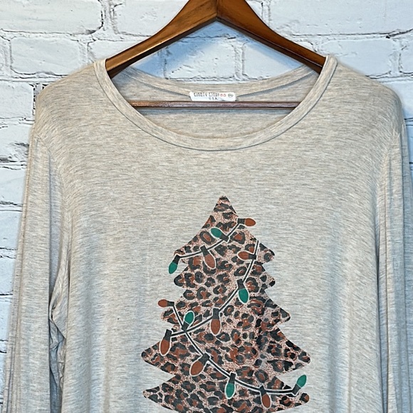 Eighty Eight Leopard Merry Christmas Tree Top Size 2XL Excellent Condition - Picture 3 of 11